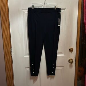 Pull on navy dress pants